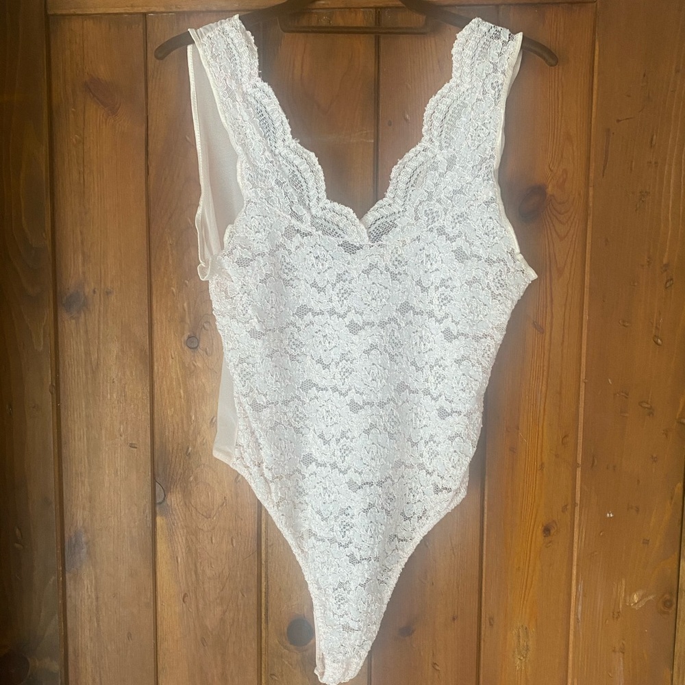 Vintage Lace Victoria Secret thong body suit